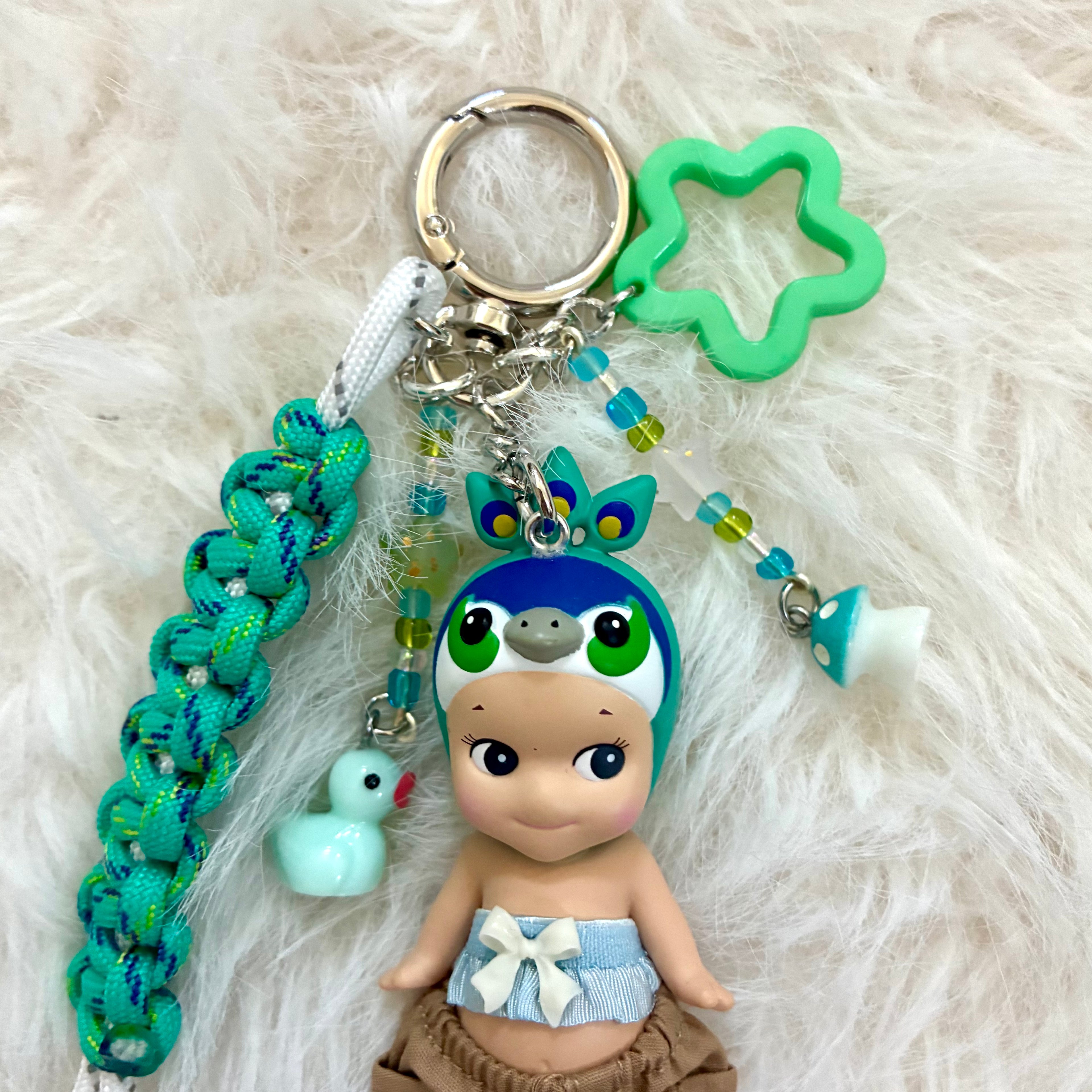 Sonny Angel Animal Series Bag Charm - Peacock
