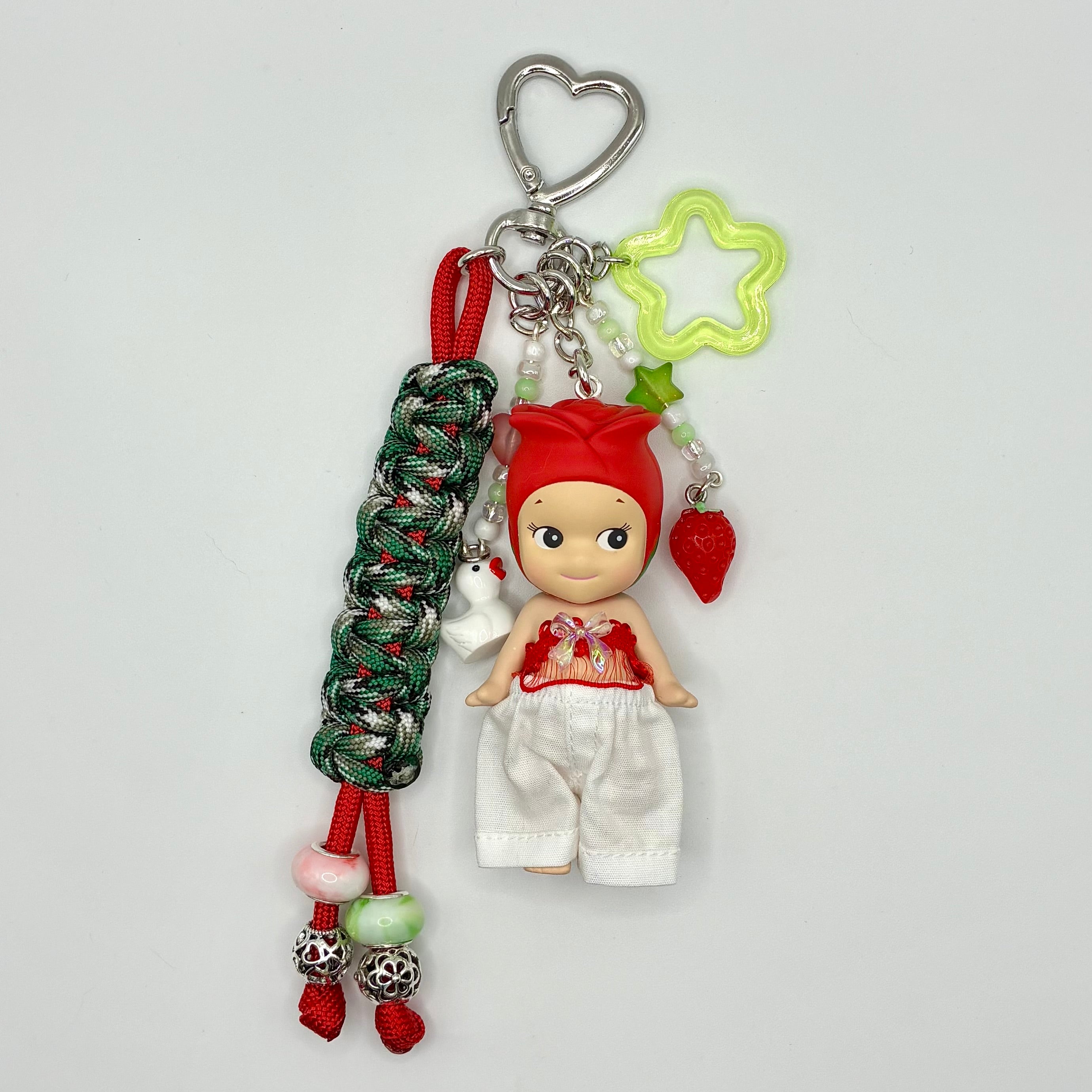 Sonny Angel Flower Series Handmade Bag Charm - Rose