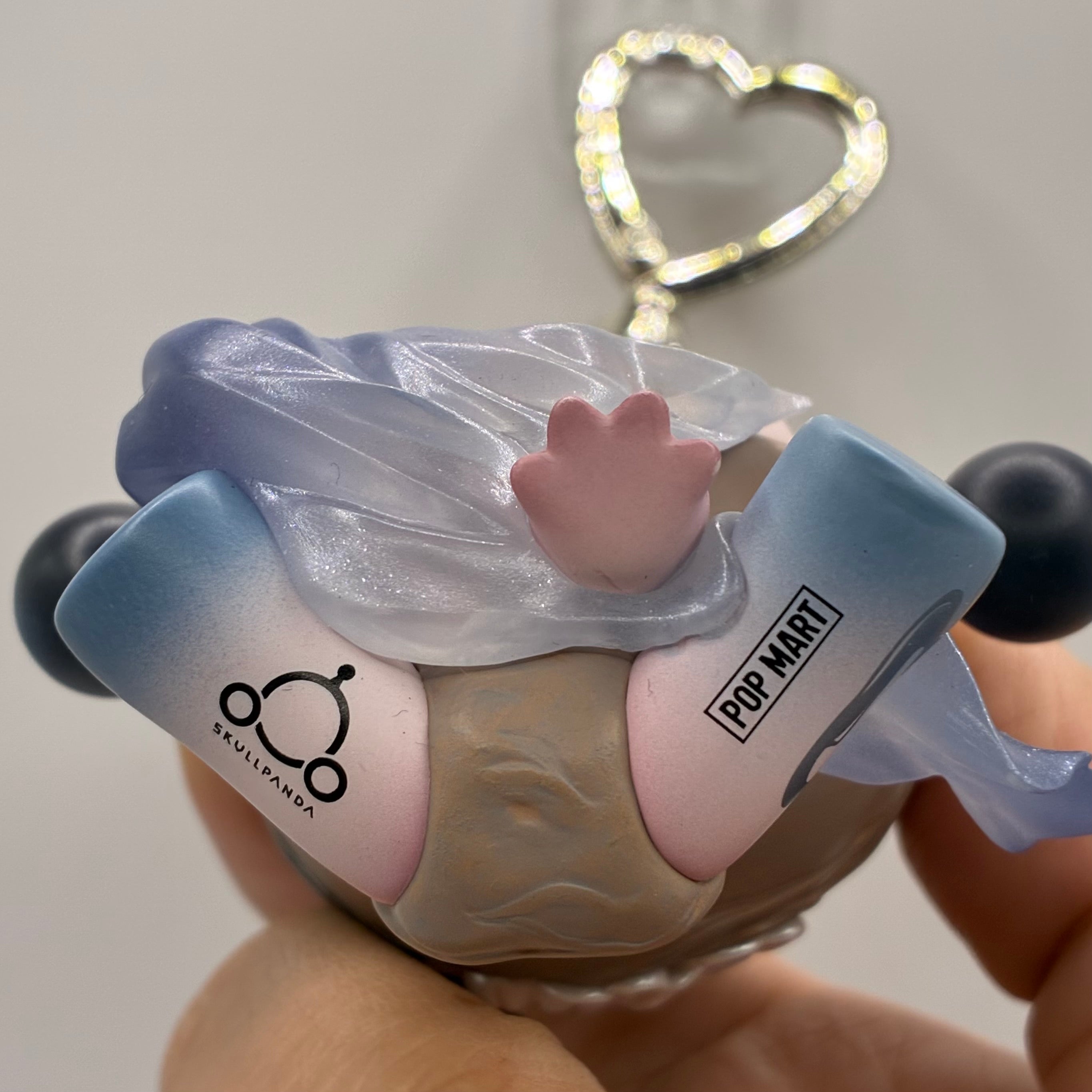 Skullpanda Ink Plum Blossom Figurine Handmade Keychain - The Wind