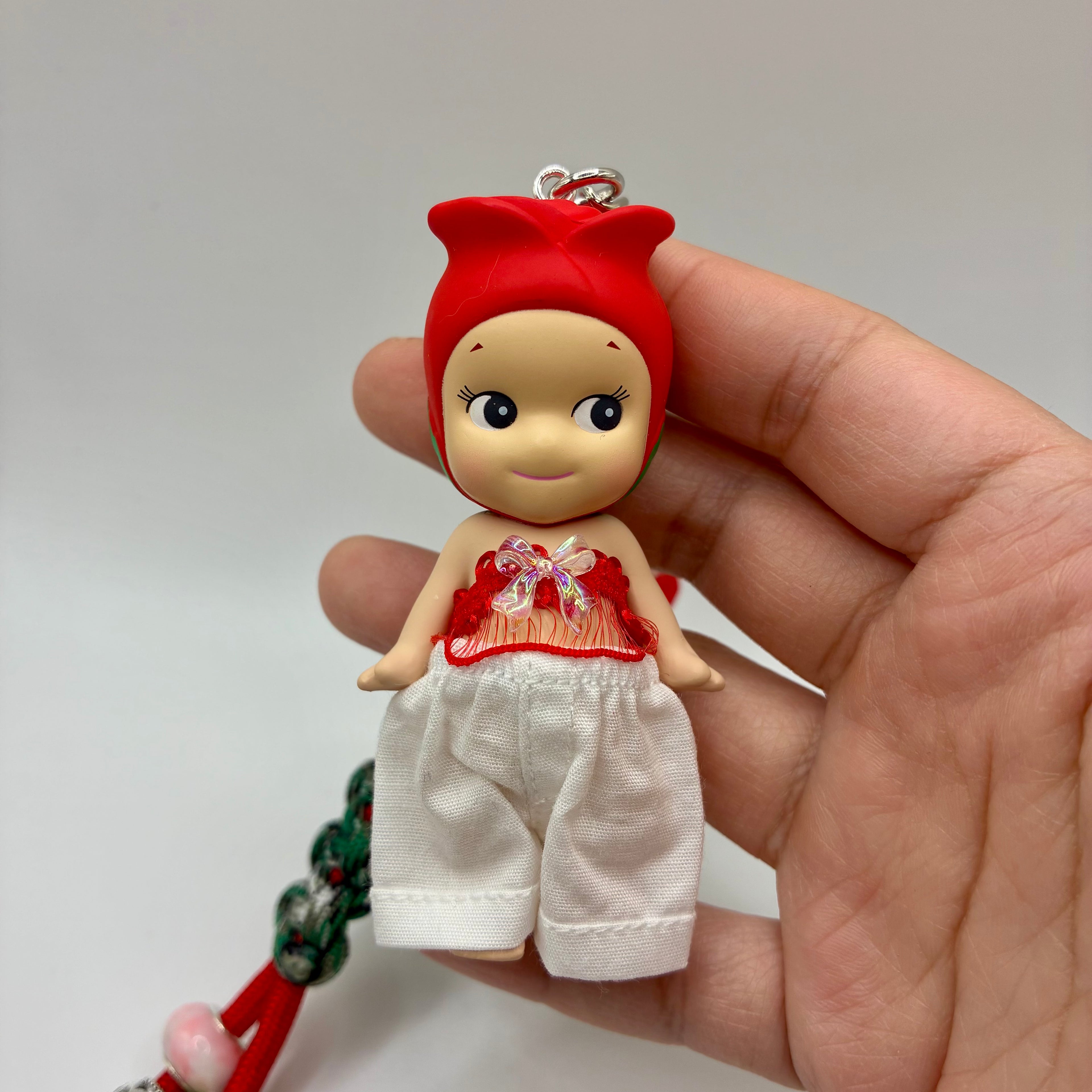 Sonny Angel Flower Series Handmade Bag Charm - Rose