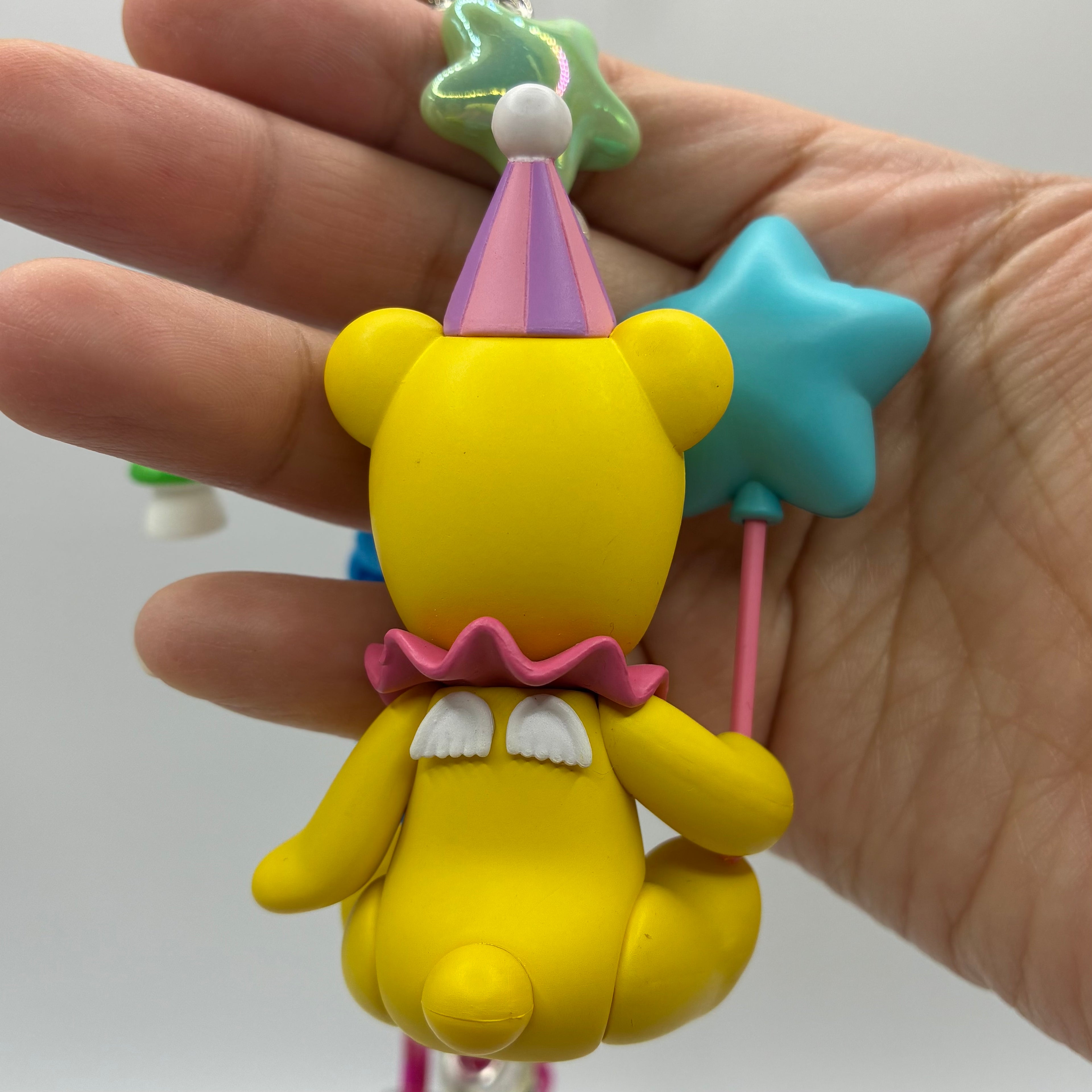 Sonny Angel Handmade Keychain - Birthday Bear Star Balloon