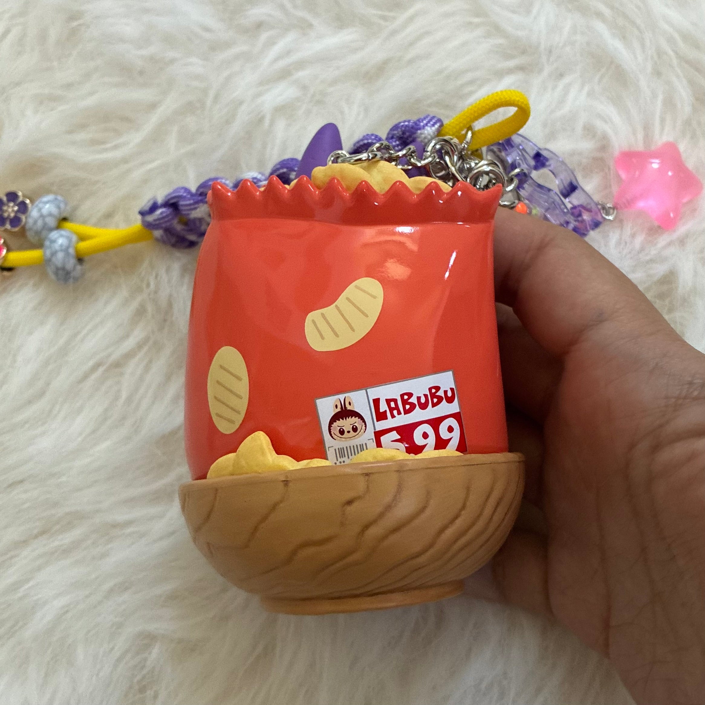 Monster Eating Chips Bag Charm