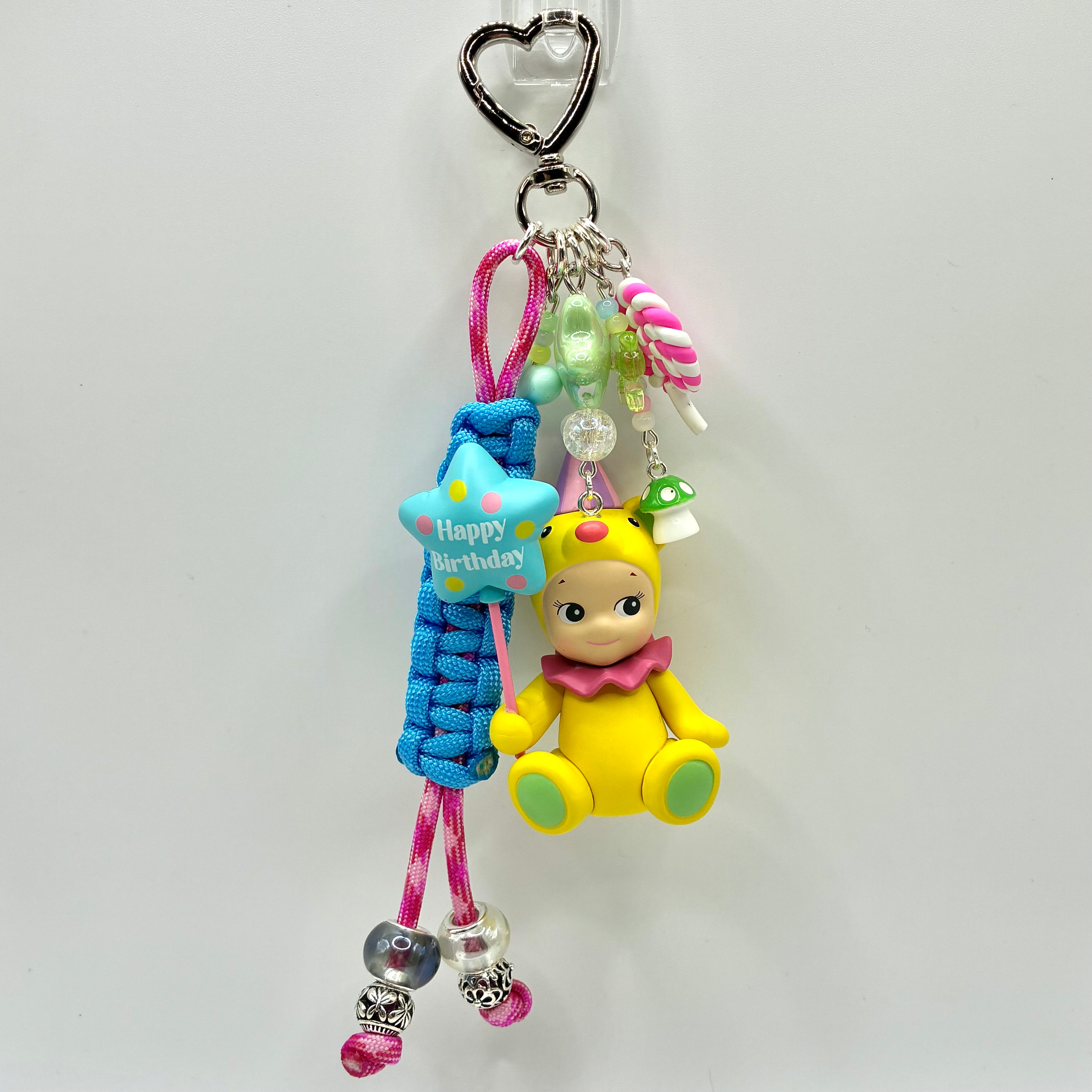 Sonny Angel Handmade Keychain - Birthday Bear Star Balloon