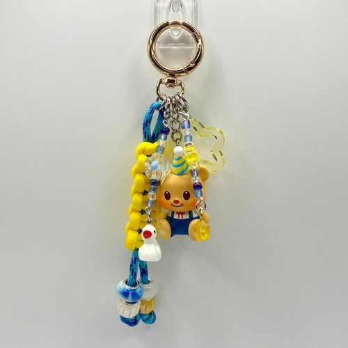 Butter Bear Handmade Bag Charm - Birthday Hat